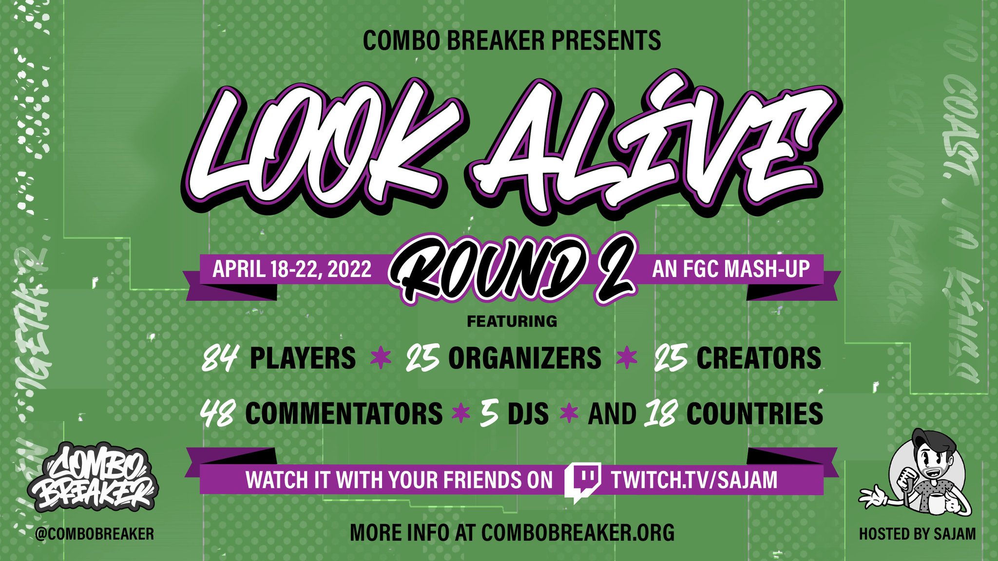 COMBO BREAKER on Twitter "The schedule for COMBO BREAKER presents LOOK ALIVE Round 2, hosted