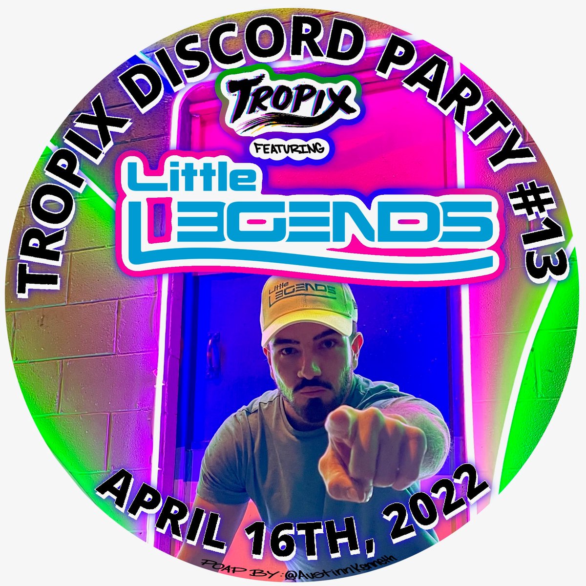 Tropix Discord Party #13 ft. Little L3gends is LIVE NOW!
Live DJ Set, POAP by <a href="/austinnkenneth/">Ak</a>  , + Giveaways
JOIN NOW: discord.gg/tropix
After the party, there will be an AMA discussing what i've been working on, what's coming, &amp; all updates and announcements.