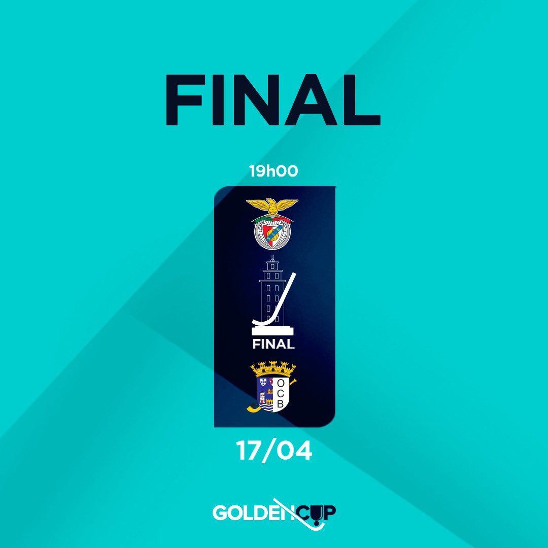 As of today Golden Cup enters the FINAL stage. 

Congratulations <a href="/SLBenfica/">SL Benfica</a> <a href="/OCBarcelos/">Óquei Clube de Barcelos</a> 
—
A partir de hoy la competición entra en la fase FINAL.

#goldencup #gcup #morethanagame #eliteplayers #rinkhockey