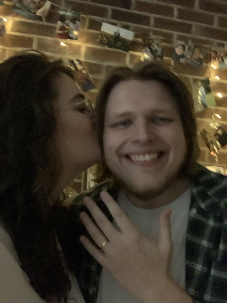 CatMousePad's tweet photo. Proposed and he said yes!! Can’t wait to endlessly try and make you laugh harder❤️ https://t.co/SUOkuxLuxx