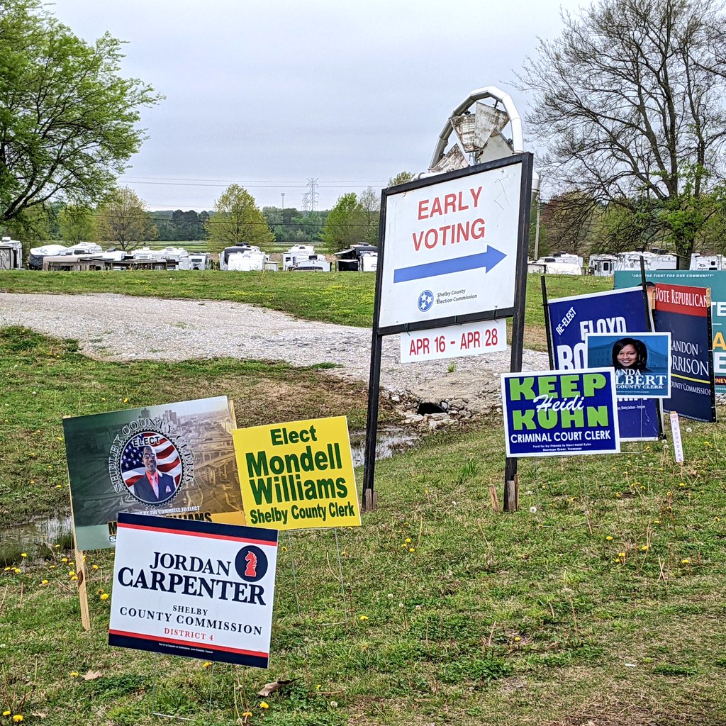 JCarpenterTN's tweet photo. We have folks all over District 4 getting the word out to vote for the #PrincipledConservative &amp; #AuthenticRepublican. Get to the polls, vote, &amp; tell everyone you know!

Vote Jordan Carpenter for Shelby County Commission District 4. #CarpenterForCommissioner https://t.co/DTqyHT9KGB