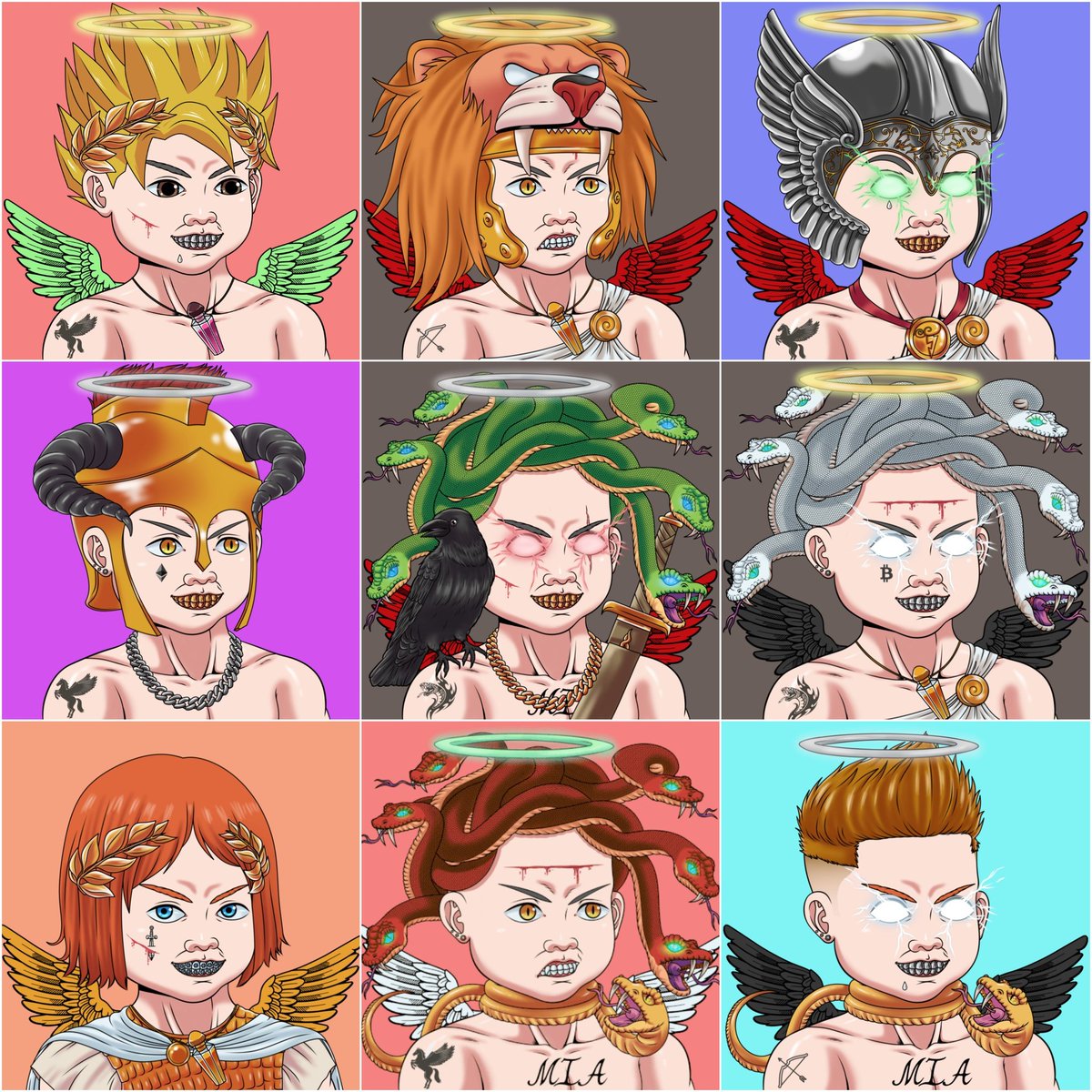 Look at some of the artwork from @lilhurksNFT absolutely 🔥 and the roadmap well you just have to see it too believe it some come check out discord.gg/tZgpkYHR #NFTCommunity