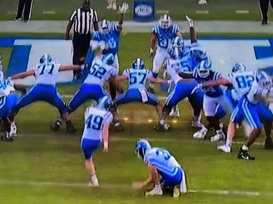 RRaidersFBL's tweet photo. Curtis Cooper #57, former @Randolph_FB student-athlete at long snapper for @DukeFOOTBALL! #BuiltDifferent #RaiseTheR https://t.co/QGd8KG02NJ