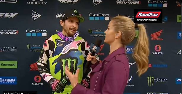 Hear from your 450SX Main Event winner, @ElHombre_21
 🗣

Monster Energy 450SX Main Event LIVE fueled by <a href="/RaceTrac/">RaceTrac</a>

#SupercrossLIVE <a href="/MonsterEnergy/">Monster Energy</a>
 <a href="/RaceKawasaki/">Kawasaki Racing</a>