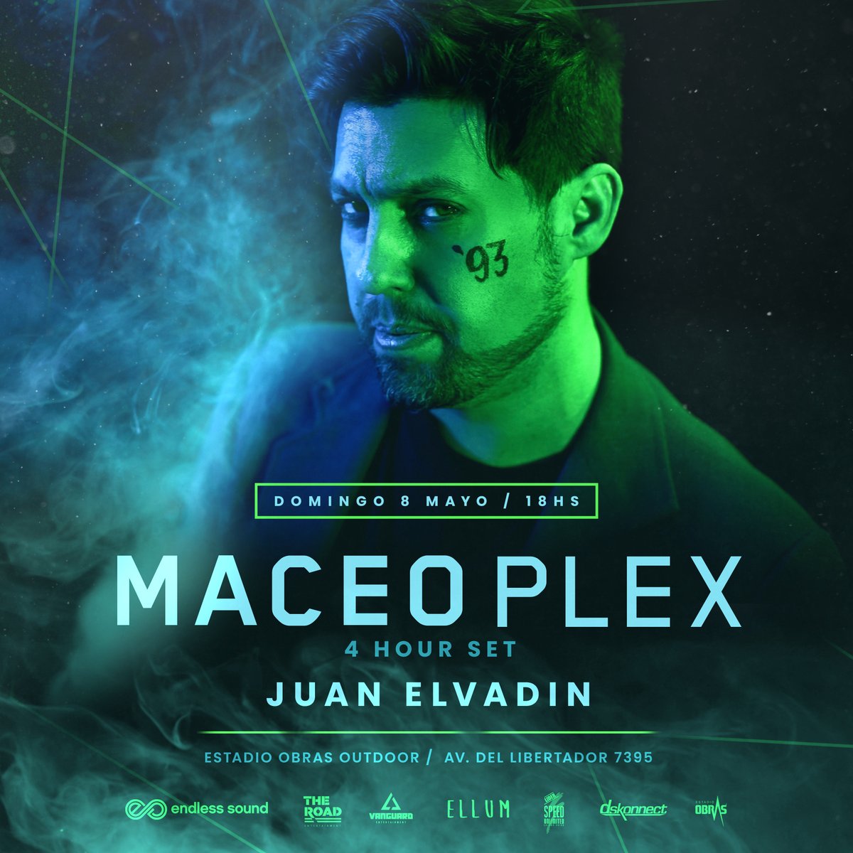 endlesssound_ar's tweet photo. Endless Sound &amp; Vanguard presentan 🔥 :

Fecha única en Argentina 🇦🇷

MACEO PLEX - 4 hs Set
JUAN ELVADIN - 4 hs Set

Buenos Aires, Domingo 08.05 18hs - 02hs / Estadio Obras (OUTDOOR)
Tickets a la venta disponibles desde Passline - LINK EN BIO https://t.co/3RQcviUglY