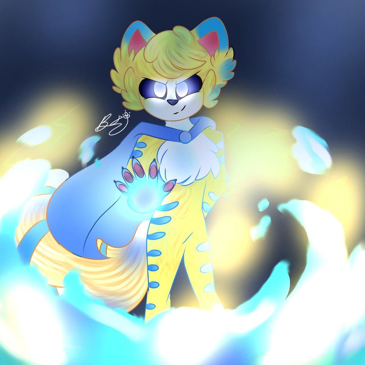 RobloxBonbonnie's tweet photo. @MikecrackYT la fusión de mike y akela
💛💙 espero que e guste
#Akela #Mikecrack #Mikela #LasPerreriasDeMike2 https://t.co/wGybrBW4Iu