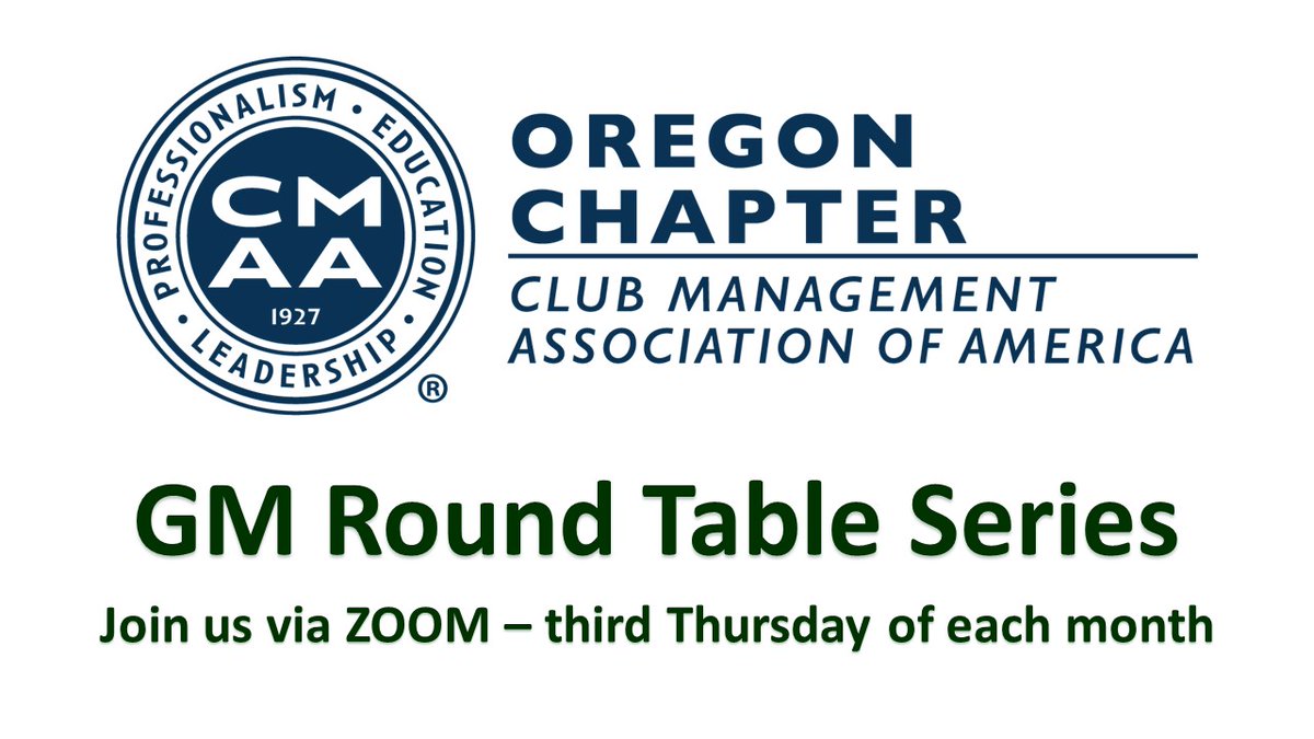oregoncmaa's tweet photo. Join us the third Thursday of each month via ZOOM from 10:00 - 11:00 a.m. GM moderator rotates monthly. Come together to share ideas and solutions. https://t.co/x2tnqQDP3g