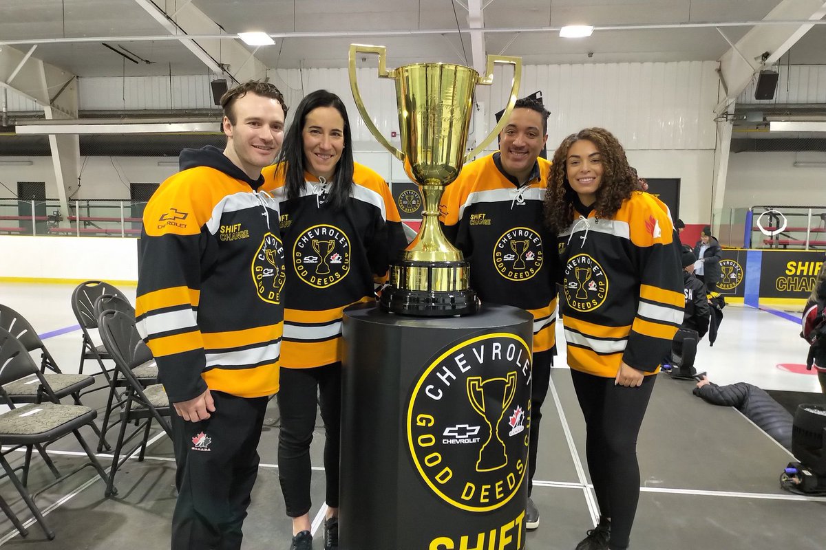 tylermcgregor08's tweet photo. Congratulations to the @Lloydminsterfe, 2022 @ChevroletCanada #GoodDeedsCup Champions and winners of $100,000 for Inclusion Lloydminster to help make the new arena in their community fully accessible and inclusive! #ShiftChange https://t.co/5uOLvl21al