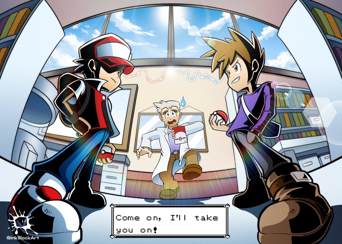 InkBlockArt's tweet photo. A piece I made awhile back, thought I'd share it..
Timeless rivals.

#Pokemon #Nintendo #art https://t.co/cW6cfJIMbS