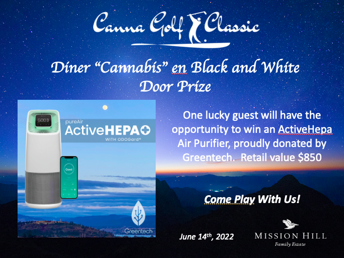 CannaClassic's tweet photo. Thank you to Greentech for your generous door prize donation for our upcoming @MissionHillWine Dinner Under The Stars on June 14th, 2022.  Reach out to info@Cannagolfclassic.com if you would like to join us!!! https://t.co/SWFSzdvwnQ