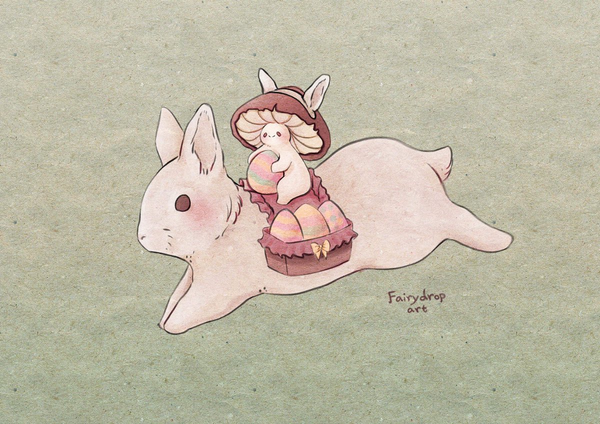 「Easter Mush & Bunny 」|Jennieのイラスト