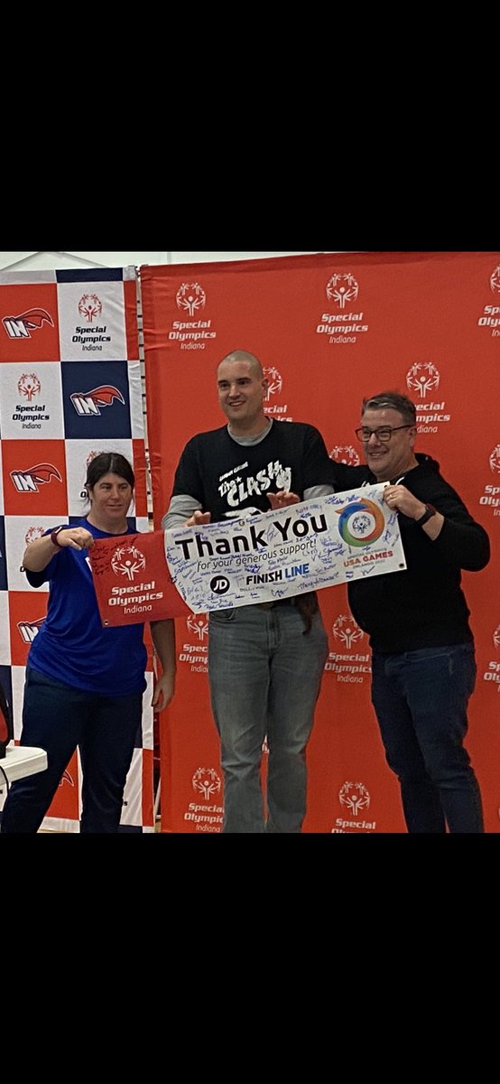 Thank you <a href="/FinishLineYF/">FINL Youth Foundation</a> for supporting <a href="/SOIndiana/">Special Olympics Indiana</a>.  Team Indiana athletes, partners, and coaches  appreciate you! <a href="/SO_AllenCounty/">Special Olympics AC</a> <a href="/ja_burkholder/">Julie Burkholder</a>