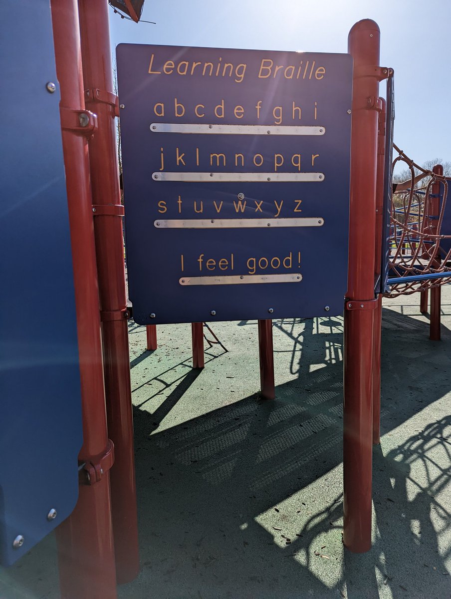 msdsartroom's tweet photo. Over spring break, my little one and I visited another #adaptiveplayground. I can't say enough about how much fun it is to watch everyone play in a space that is designed to be inclusive. https://t.co/sFz9tGBMag