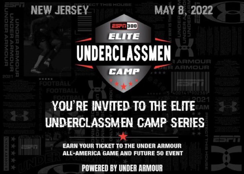 Blessed to receive an invite to the Elite Underclassmen Camp! @DemetricDWarren @CraigHaubert @TheUCReport @TomLuginbill