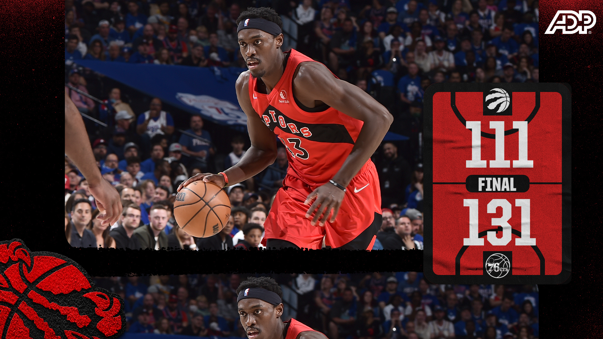 Toronto'nun Maç Sonu için Hazırladığı Görsel