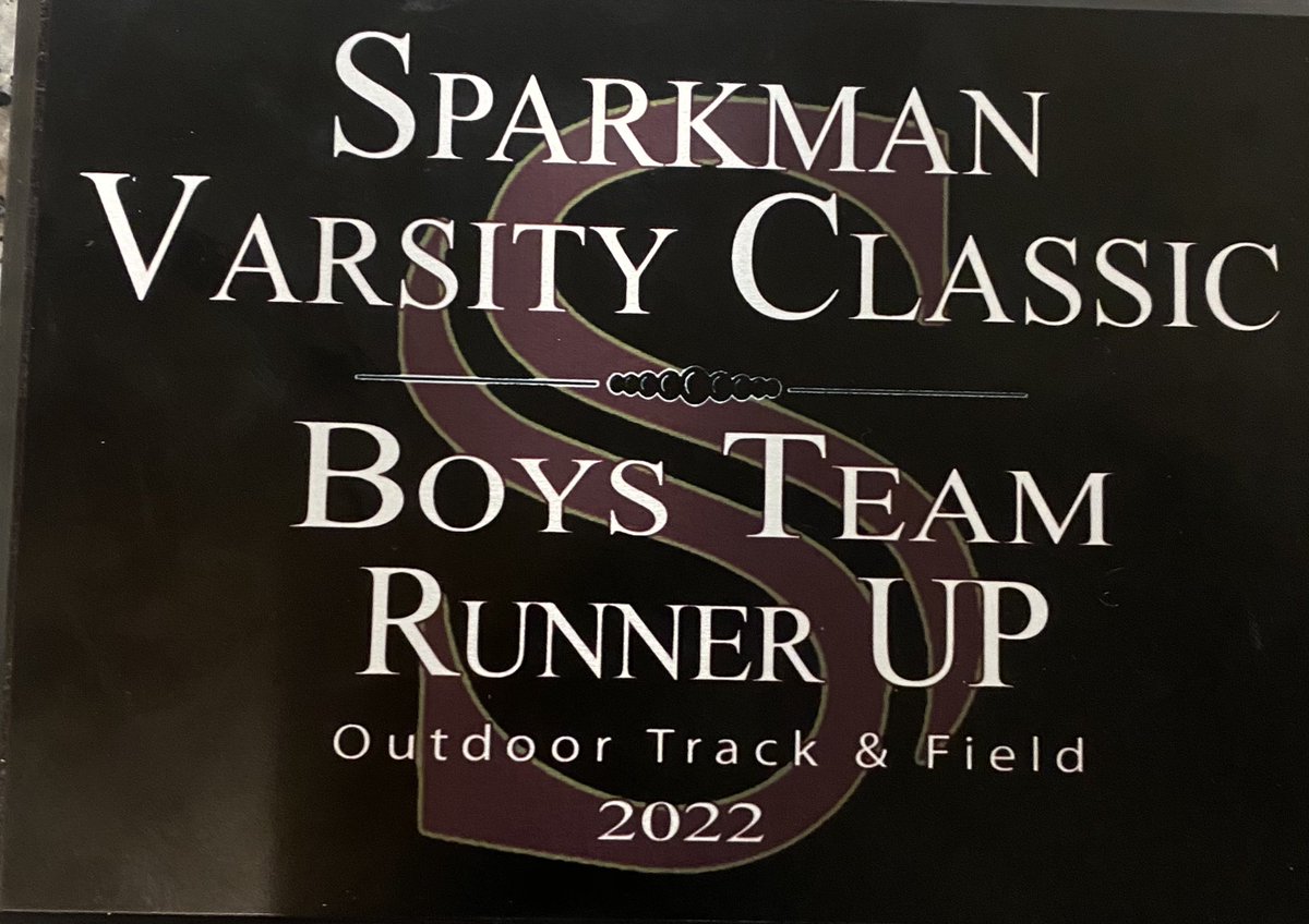 SHS_Track_CC's tweet photo. Congratulations to the boys Varsity track team for finishing second at the Sparkman Varsity Classic Track Meet. https://t.co/UeIbPkrHZl