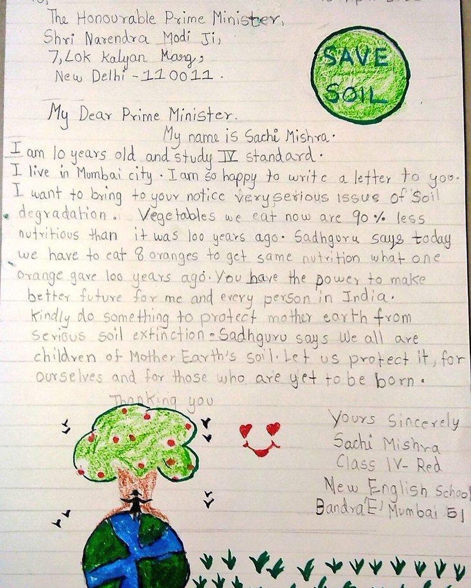 ramktamu's tweet photo. Letters written by children to their PM demanding #savesoil #माटो_जोगाऔँ policies, you can also ask your children to do the same. You can also Twitter tag the photo with PM and send mail physically also.
#Nepal #100dayforsoil #ConsciousPlanet #SaveSoilMovement https://t.co/ua5nWM4gZX