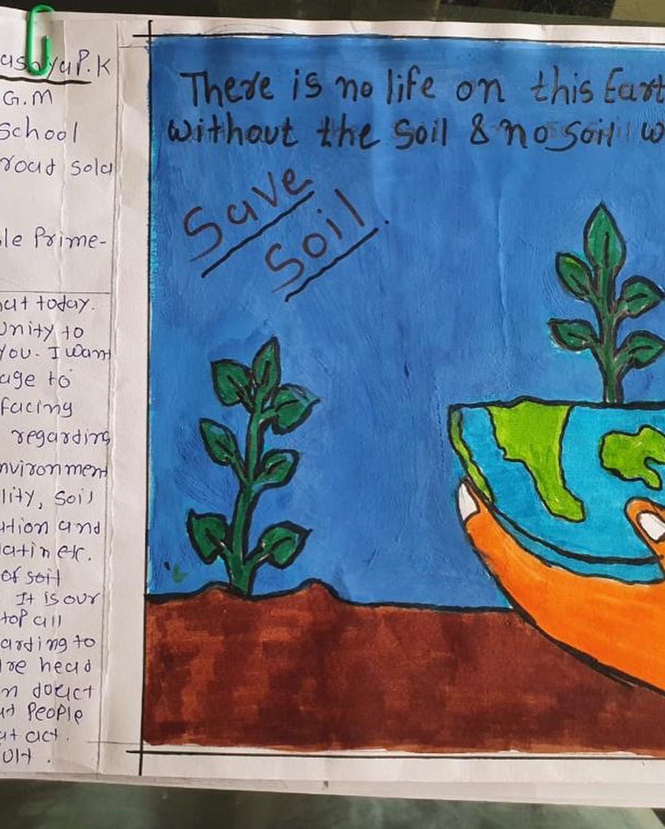 ramktamu's tweet photo. Letters written by children to their PM demanding #savesoil #माटो_जोगाऔँ policies, you can also ask your children to do the same. You can also Twitter tag the photo with PM and send mail physically also.
#Nepal #100dayforsoil #ConsciousPlanet #SaveSoilMovement https://t.co/ua5nWM4gZX
