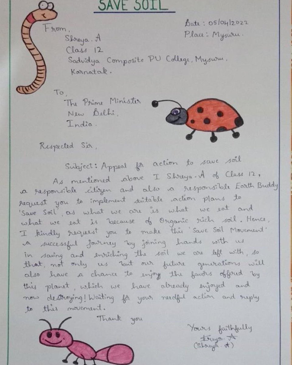 ramktamu's tweet photo. Letters written by children to their PM demanding #savesoil #माटो_जोगाऔँ policies, you can also ask your children to do the same. You can also Twitter tag the photo with PM and send mail physically also.
#Nepal #100dayforsoil #ConsciousPlanet #SaveSoilMovement https://t.co/ua5nWM4gZX