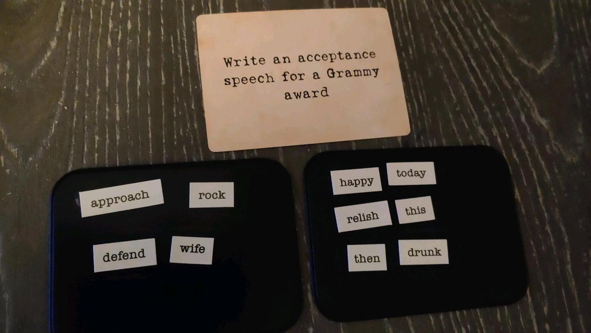 mimijay9806's tweet photo. @NotesRansom My husband and I were playing and he decided to go the current events route… (even though it was the Oscars not the Grammys)😬 https://t.co/W30xSt6v8y
