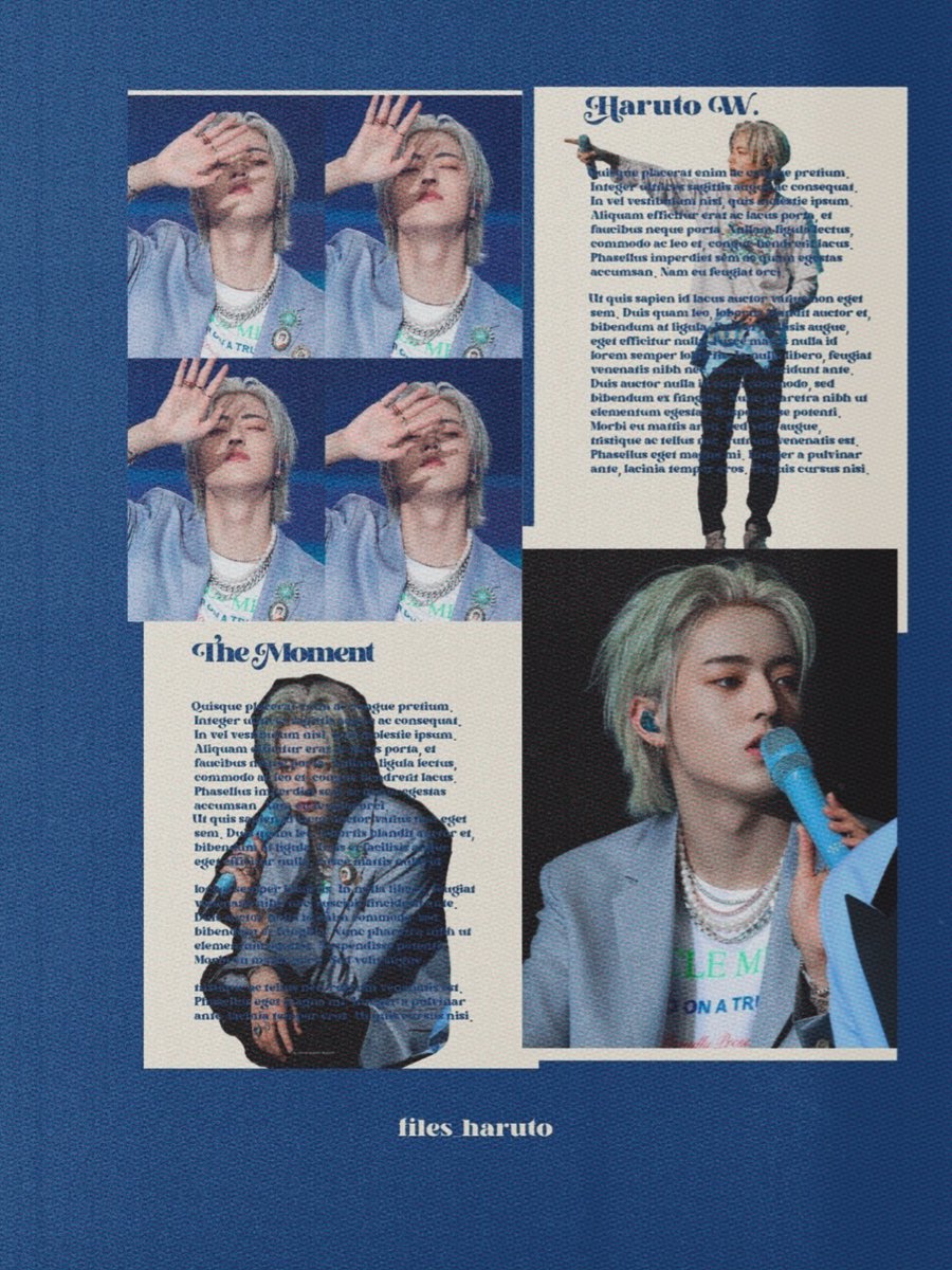 The moment; #HARUTO.