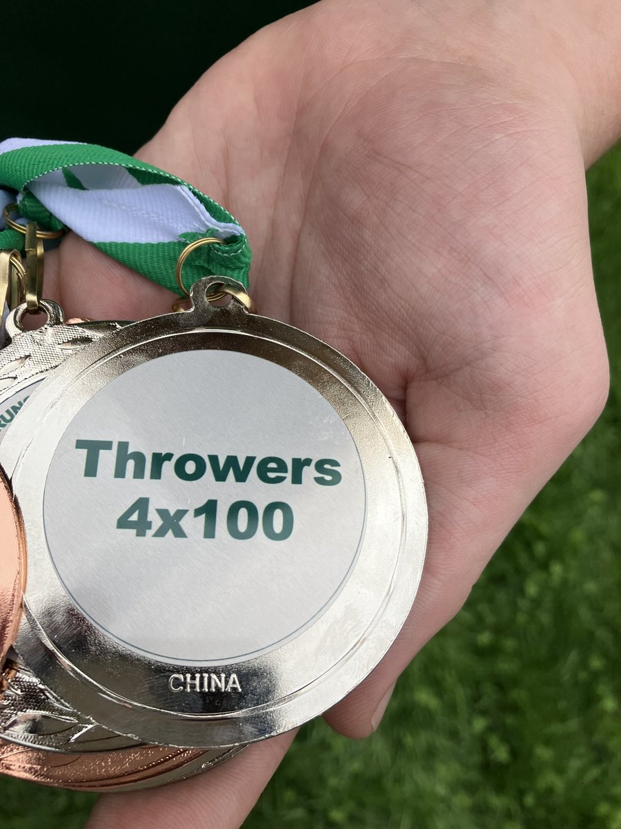 NHLionsBoysTFXC's tweet photo. Those 3 throwers teamed up with Jake Vega in the most exciting race of the day, THE THROWERS 4x100!!! Those four guys placed 2nd !!! Way to go guys! They were moving! 💨💨💨 https://t.co/HiRe1y1eTo