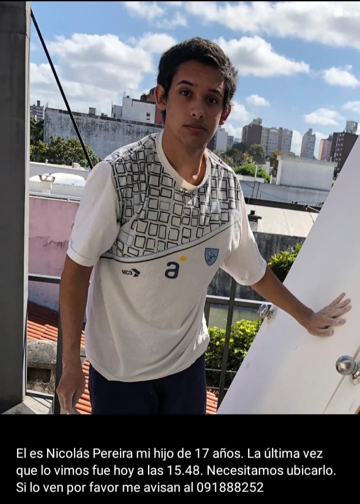 Está extraviado el hijo de una compañera de trabajo... Cualquier información es agradecida #montevideo #uruguay