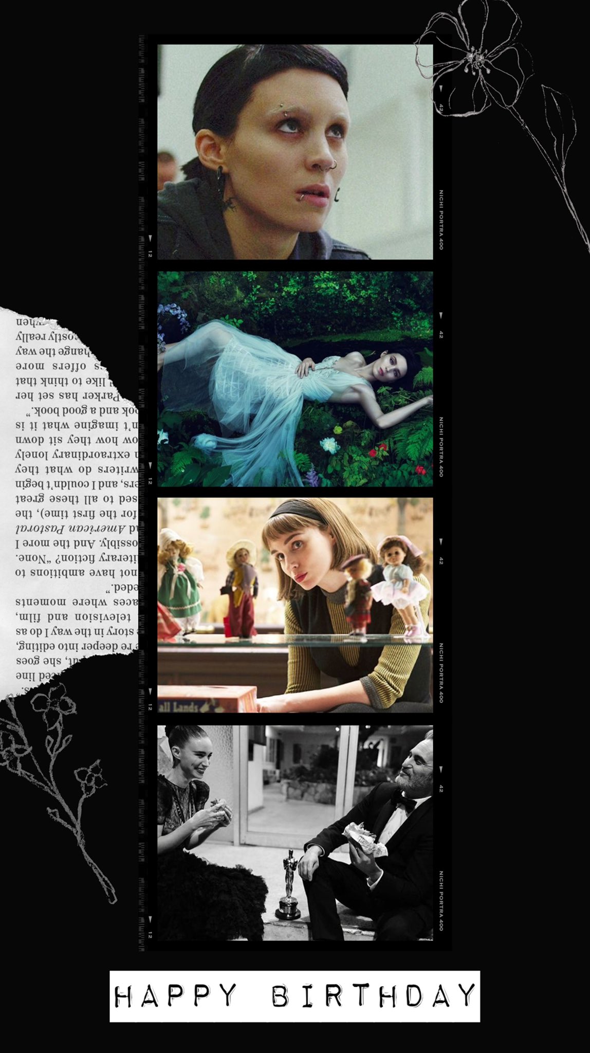                                          (*Ü* Happy Birthday *. Rooney Mara 