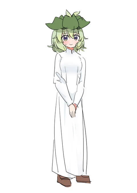 アオザイホテイちゃん #ホテ絵 