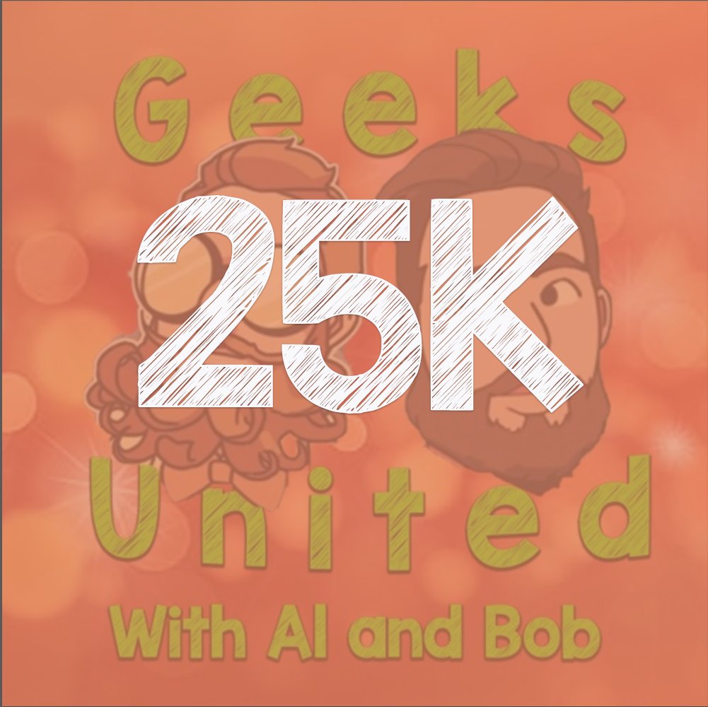 GeeksUnitedPod's tweet photo. Although these stats don't include our first 3 or 4 years of podcasting, we're super excited, and thankful, to say that we hit 25,000 listens!

We love you all, and thank you! https://t.co/UlHwVLUcHa