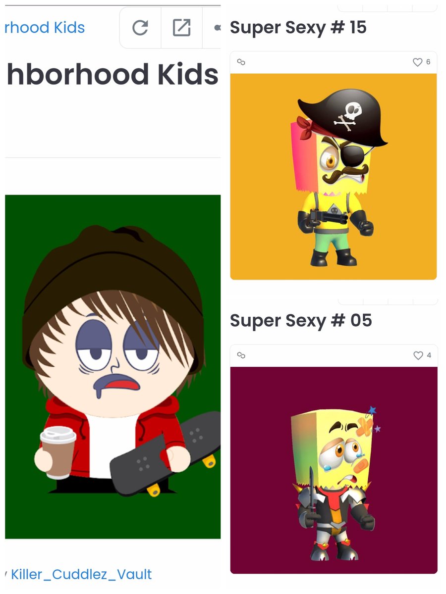 Another shout out to <a href="/supersexynft/">SuperSexyNFT.eth</a> and <a href="/HoodKidsNFT/">NeighborhoodKids</a>!! Go follow them! My 11, 12 and 4 year old All Loved their very first Easter NFTs!! They all chose their very own NFTs this weekend and become Holders in the Community :) these projects helped bring smiles this easter!