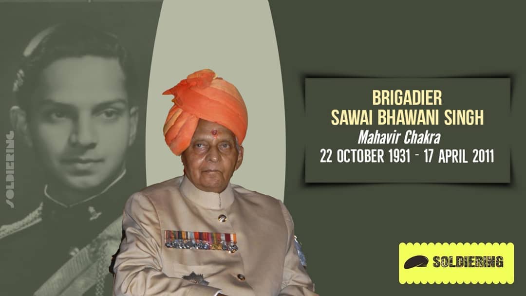 #Soldiering remembers #IndianArmy veteran Brigadier Sawai Bhawani Singh, #MahaVirChakra on his #death anniversary today. The nation will always remember his distinguished service. @atahasnain53