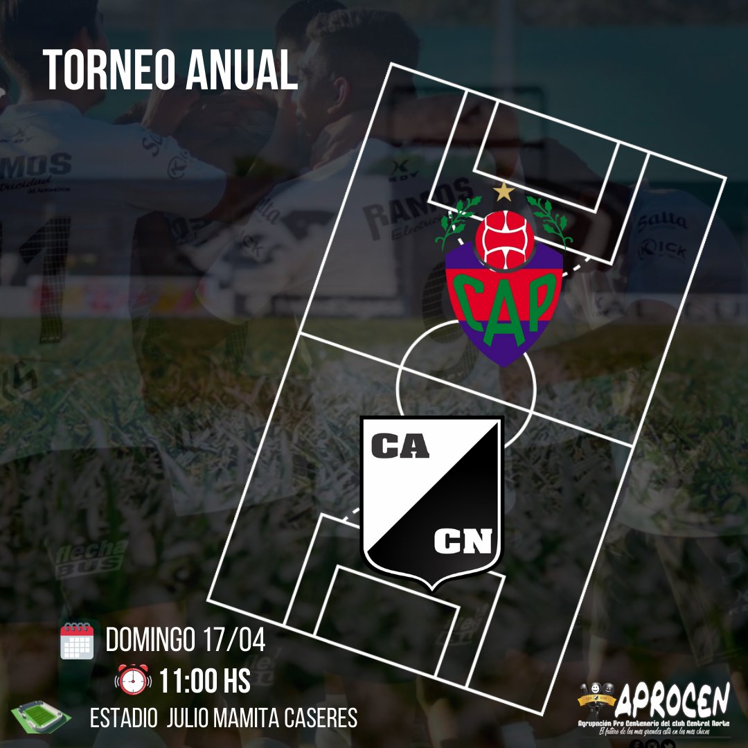 aprocen's tweet photo. #TorneoAnual | 3° Fecha
⚽ @pellegrinisalta - @CACNoficial
🗓 Domingo 17/04
⏰ 11:00 hs
🏟 Estadio Julio Mamita Caseres 

#VamosLosPibes ⚫️⚪ https://t.co/QfdMCnXI3J