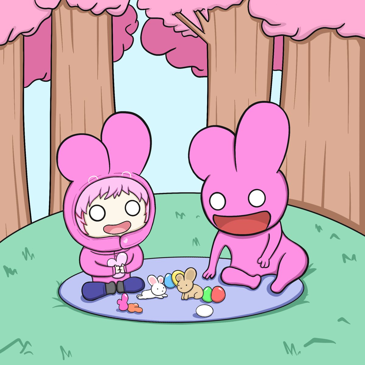 Happy Easter from the Usagis! 🐰 

Have a good day!

#Easter #EasterWeekend #NFT #UsagisNFT #Usagi #NFTcommunity