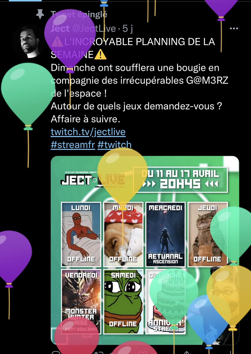 Hey ! Ce soir se sera du <a href="/DesoPadeso/">DésoPadéso</a> en live avec la team de l’espace (en espérant qu’il y aura assez de gens disponibles…)