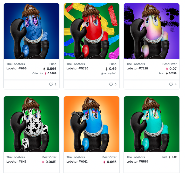 thelobstars's tweet photo. There are so many snippets of amazing popular culture in the Lobstars collection! 📺🎶📽️

We LOVE the 'Hepburn' trait. ❤️

Which trait is your favourite reference? 🧐 https://t.co/aRlr6mTktv
