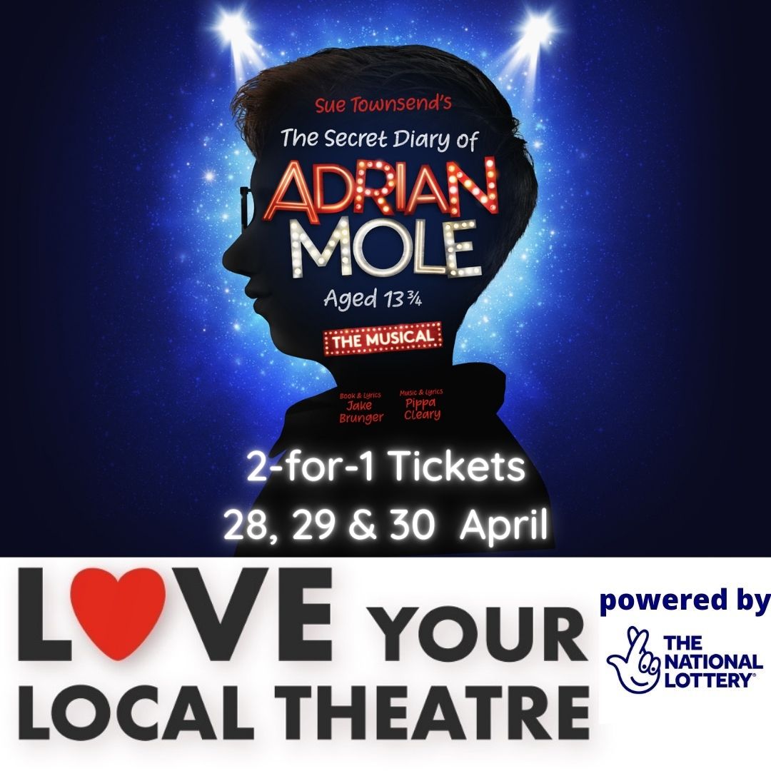 QueensTheatreH's tweet photo. Filled with music &amp; all around comedy this is not a show to be missed! Get 2-for-1 tickets for performances 28-30 April. Visit https://t.co/h2QkW2V9Ax to get code.

Sue Townsend's The Secret Diary of Adrian Mole Aged 13¾ The Musical | 28 Apr - 21 May | https://t.co/JnMsDkeMoO https://t.co/bq4sGYd4P9