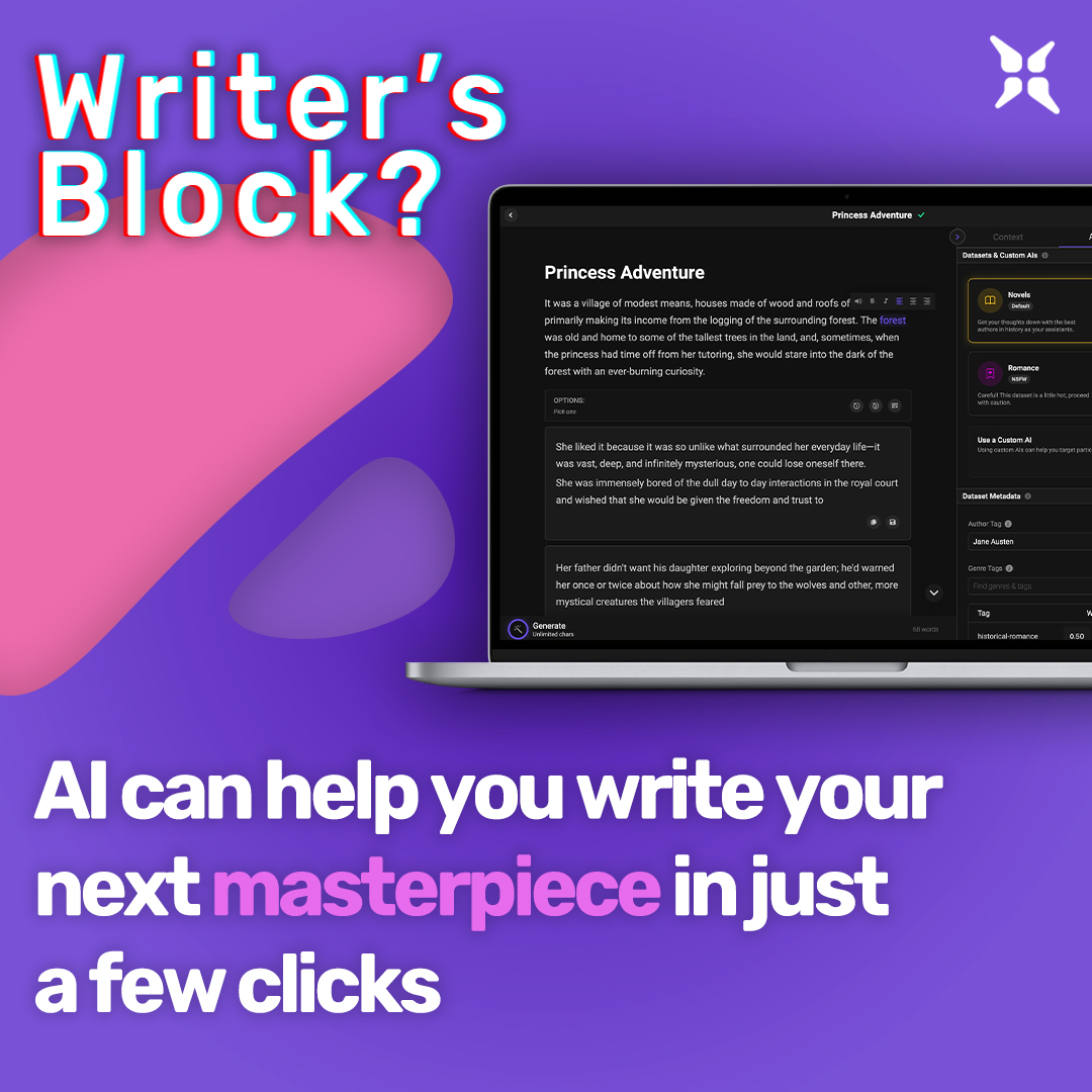 WriteHoloAI's tweet photo. #WritersBlock. It happens to everyone. Let Holo be your co-writer when you're stuck on that next scene, character, or setting. The power is in your hands.
https://t.co/g5AVHGNngD #holoai https://t.co/oYljbzT1bB