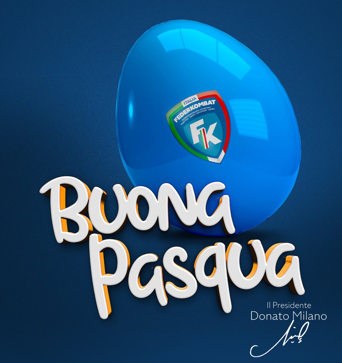 Il Presidente con il Consiglio Federale unitamente alla Segreteria Nazionale della 𝗙𝗘𝗗𝗘𝗥𝗞𝗢𝗠𝗕𝗔𝗧 augurano una 𝗕𝘂𝗼𝗻𝗮 𝗣𝗮𝘀𝗾𝘂𝗮.

#federkombat