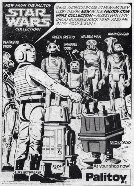 WookieeChips's tweet image. Some beautiful 1979 Vintage #StarWars advertising from the Star Wars Weekly comics. #Palitoy absolutely nailed this back in the day. 🔴 🔵