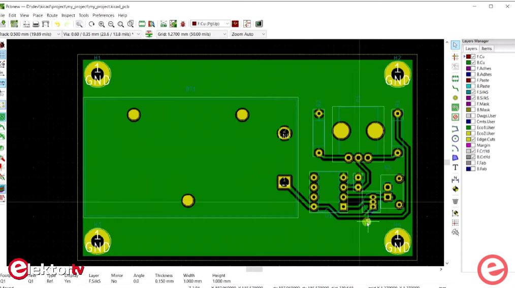 Elektor's tweet photo. Getting Started with KiCad EDA - Pcbnew PCB Design https://t.co/z35NrPfA33
#kicad #pcb #pcbdesign #electronics #pcbnew #design #electronics https://t.co/W8K6MbqPJ2