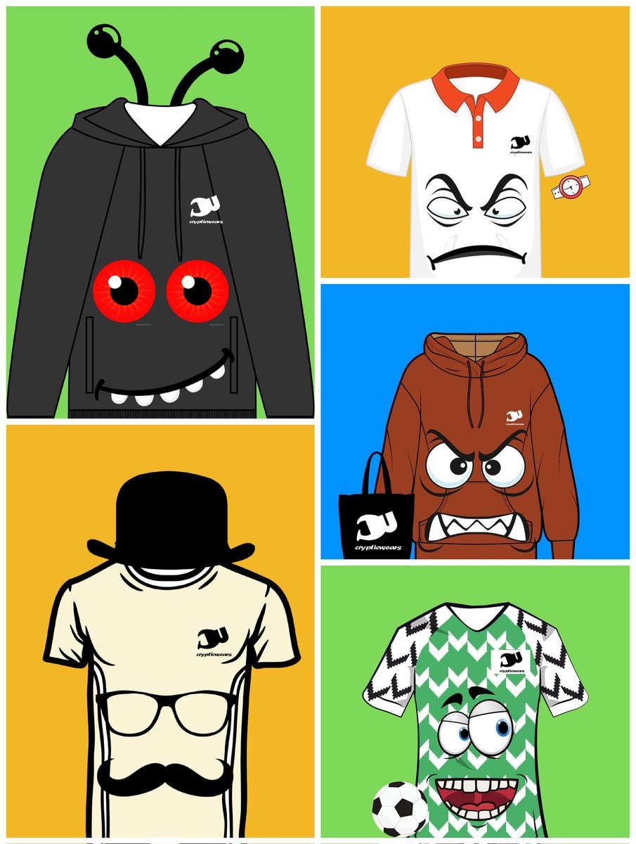 Dropping later today priced from 0.009-0.04 
On opensea.io/Crypticwears
