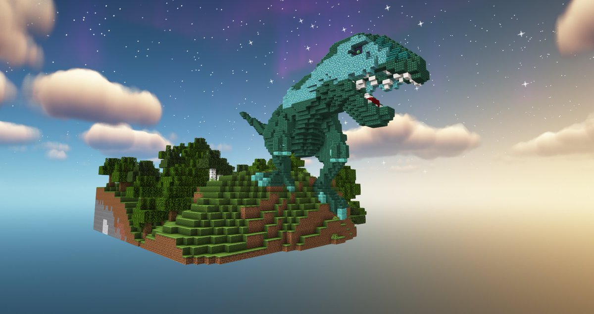 Xander_Builds's tweet photo. Welcome... to Jurassic Park... doo doo doo doo doo #Minecraftbuilds #Minecraft #TRex https://t.co/SSW52LrbO8