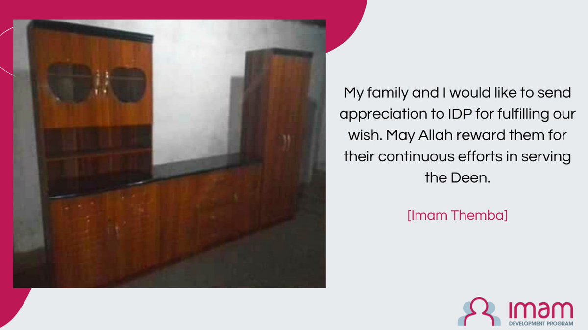 imamdevprogram's tweet photo. An Imam's wish fulfilled!
With the help of your donations!
#Imamdp #MakingImamsBetter #ImamsWish
Donate at https://t.co/JJWBs9xZeC https://t.co/xkWicnOG4r