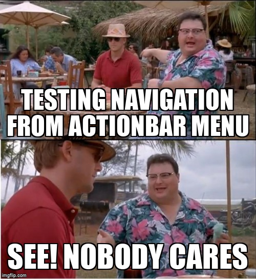 overflow_meme's tweet image. Testing Navigation from ActionBar menu stackoverflow.com/questions/7187… #androidtesting #androidnavigation #android #androidinstrumentation