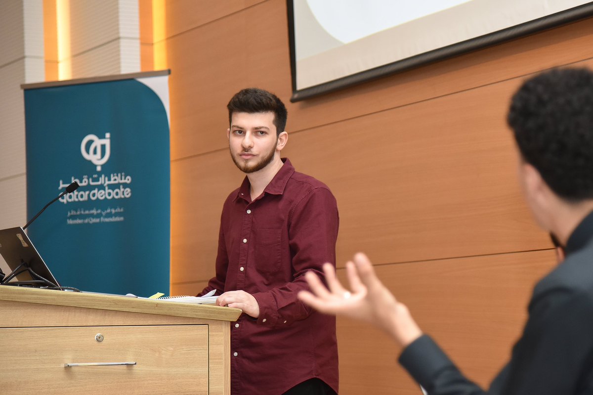 QatarDebate's tweet photo. مع نهائي البطولة الوطنية للجامعات، اختتمنا موسم مناظرات الجامعات باللغة العربية للعام ٢٠٢١-٢٠٢٢.

#مناظرات_قطر 
#QUDL https://t.co/67jpzqRQf6