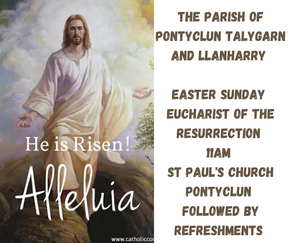 Please take a look on our Facebook page for Jean's beautiful reflection for Easter Sunday 🐣 m.facebook.com/story.php?stor… 
<a href="/LlandaffDio/">Llandaff Diocese ✝️🏴󠁧󠁢󠁷󠁬󠁳󠁿</a> <a href="/ChurchinWales/">The Church in Wales | Yr Eglwys yng Nghymru</a> @Pontyclun