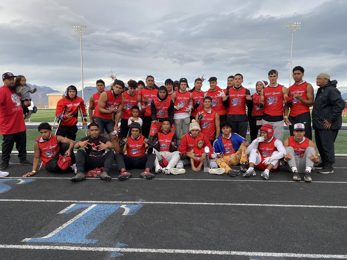 BrockFonoimoana's tweet photo. Utah Level Up 7 on 7 🏈 Champions #RebelSquad💯 KahukuRedRaiders🏆 https://t.co/JGGKpMFomn