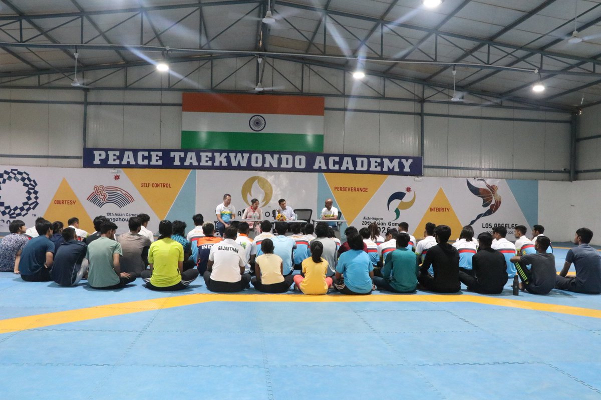 PeaceTaekwondo's tweet photo. It was super awesome to have Mr. Turja Sen, Former Executive Producer- Sony Entertainment Television for 2020 Tokyo Olympics @PeaceTaekwondo yesterday. @turja_sen - Thank you for sharing your experience with the athletes. #Taekwondo #sports #mindsetmatters #trainforexcellence https://t.co/cmKfXjtAzy
