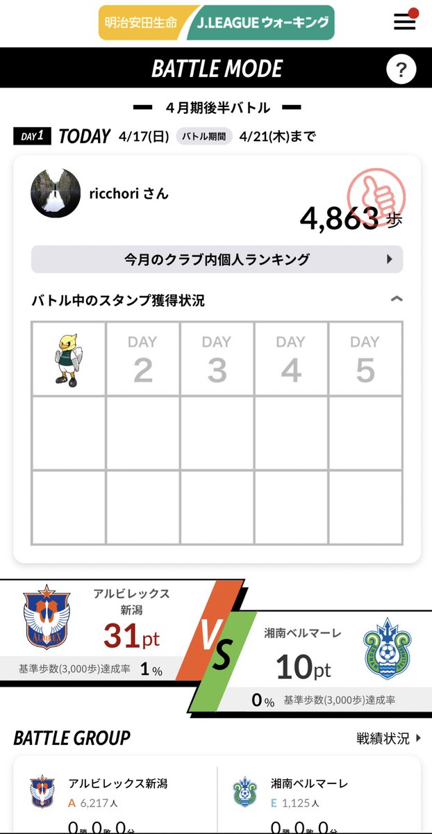 ricchori's tweet photo. 達成してきましたっ！キックオフまで間に合った〜今日も勝利をよろしくお願いします　#albirex https://t.co/ynf7ZD7KTz